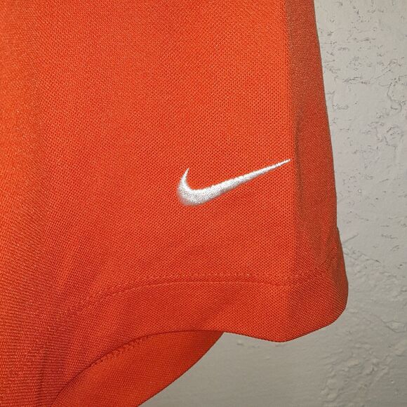 NIKE Golf Dri Fit Fergs Live Golf Polo Shirt Mens L Orange - Picture 5 of 8